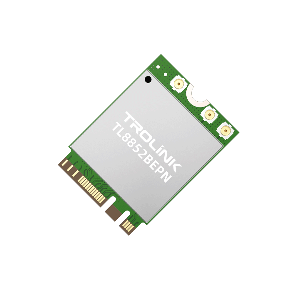 Chip: RTL8852BE 2T2R 2.4+5.8G 1800M USB 22*30*2.3m